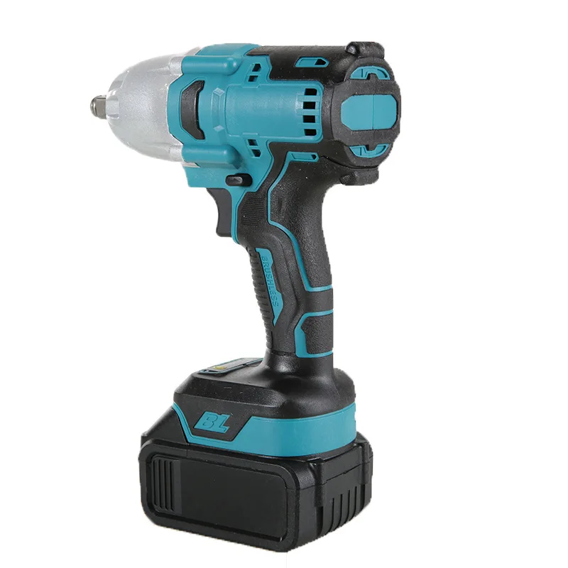 High Power Brushless Electric Impact Wrench Large Torque Rechargeable Lithium-ion 21V Industrial/DIY Grade Battery Source