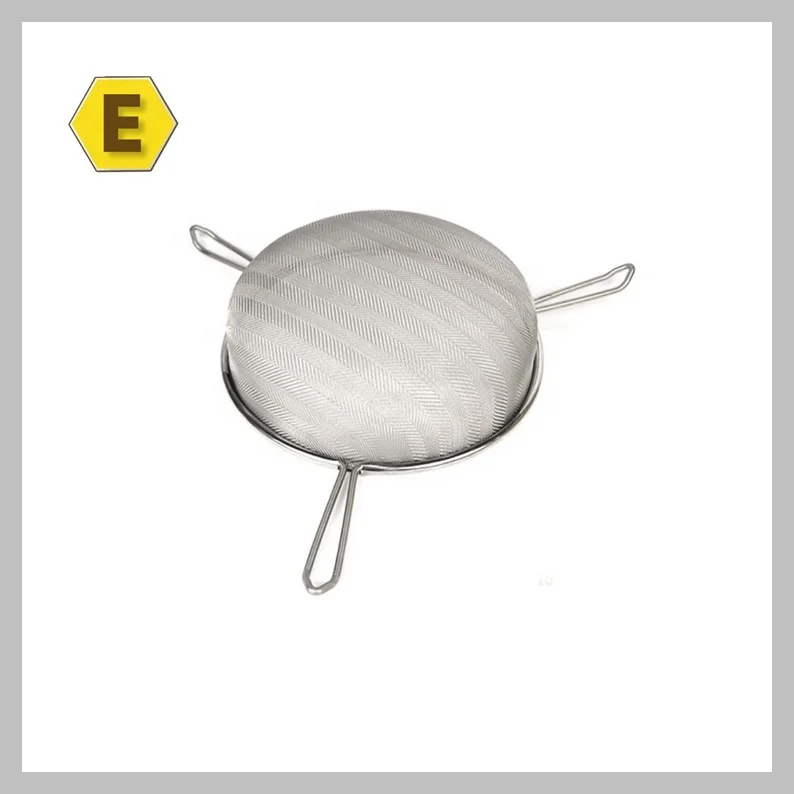
Stainless steel honey sieve with three brackets 