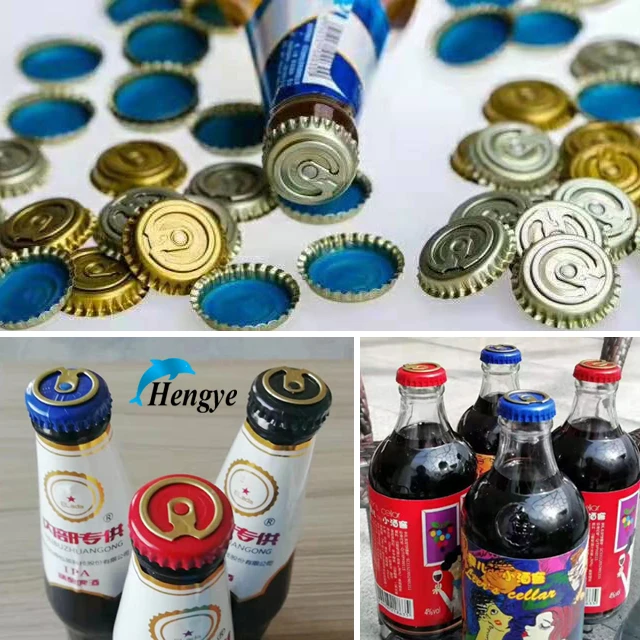 easy open end Beer bottle crown caps ring pull caps   bottle cap