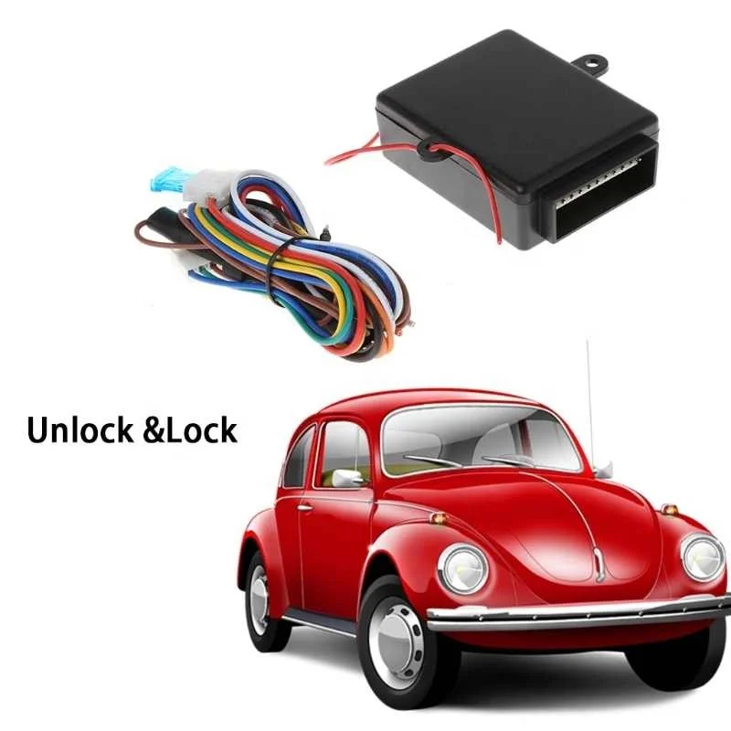  Universal Car Alarm Systems Auto Remote Central Kit Door Lock Locking Vehicle Keyless Entry System with 2