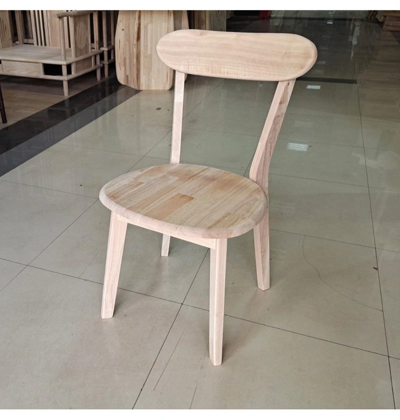 Недорогая Мебель в скандинавском стиле деревянный стул необработанный твердый обеденный стол набор из 8 стульев