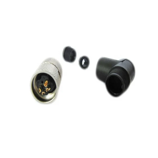ip67 ip68 ethernet plug m8 quick disconnect 90degree