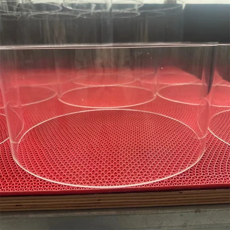 Factory wholesale high quality high transmittance furnace large OD100MM 120MM 200MM 300mm large diameter quartz glass tube