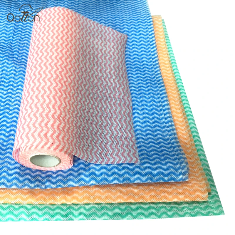 Гигиенические кухонные салфетки в рулоне, кухонные салфетки для протирания, Легкие многофункциональные нетканые салфетки в рулоне