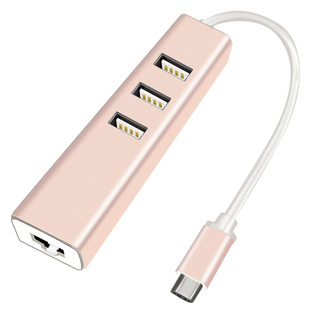 
Type C Gigabit Ethernet Adapter USB 3.1 Network Card to RJ45 Lan 10/100/1000 Mbps External for Windows 10 Mac OS PC Laptop 