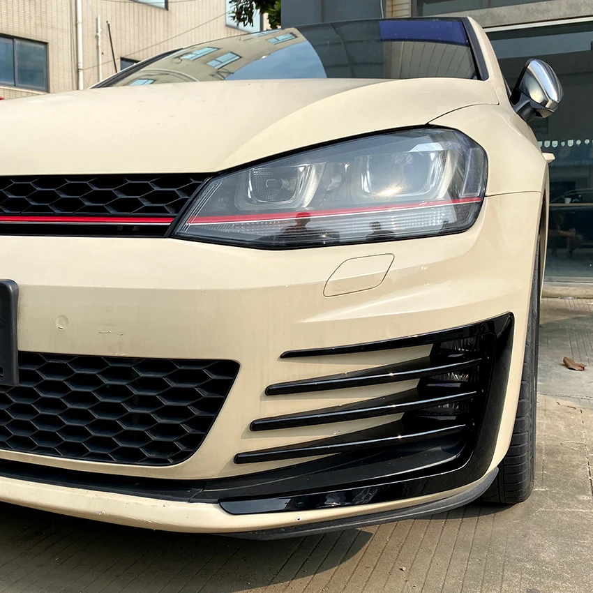 Front Bumper Fog Lamp Flag Stickers Body Kits for Volkswagen Golf MK7 GTI 2013-2016 Accessories