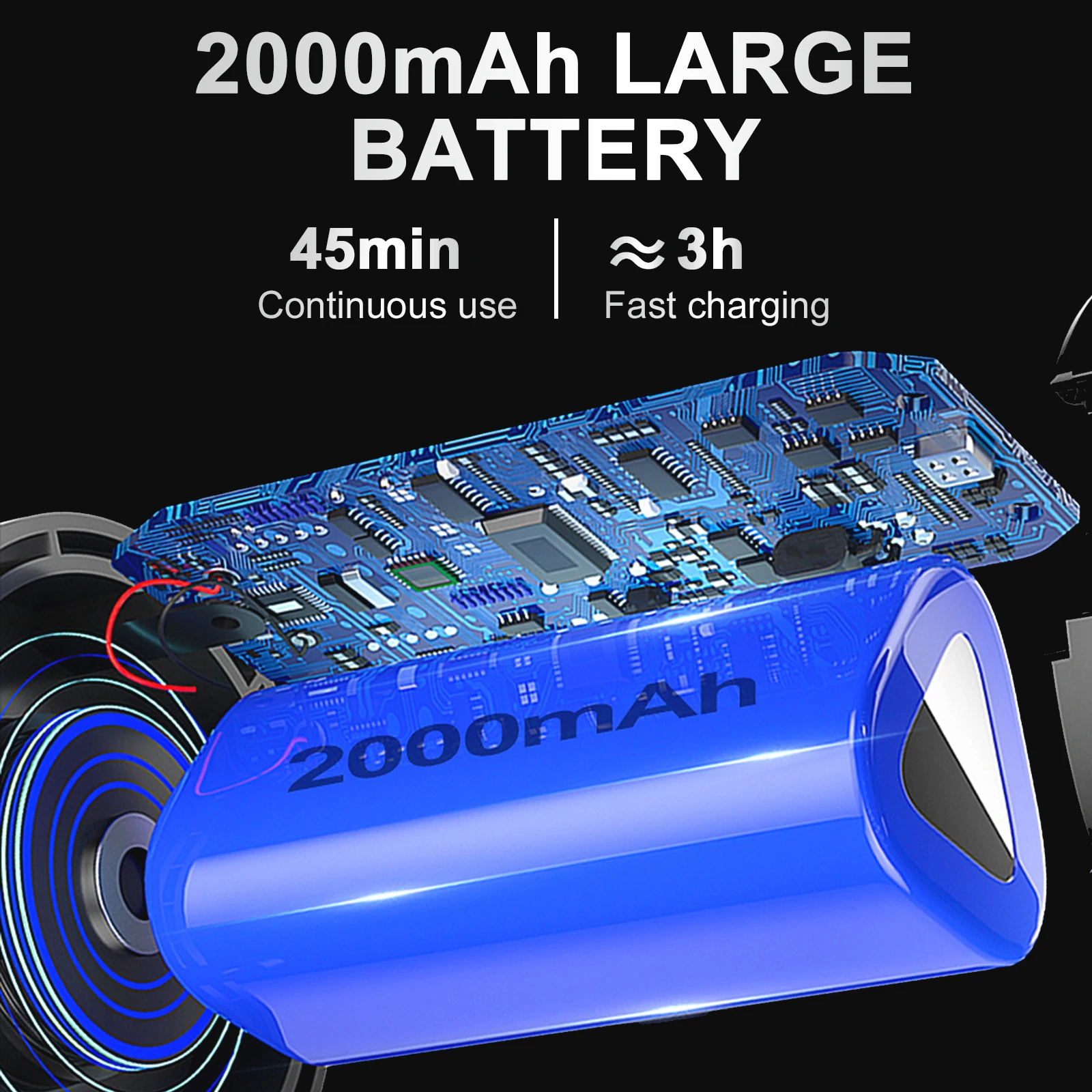 Мини-пылесборник портативный беспроводной с usb 45000 об/мин 12