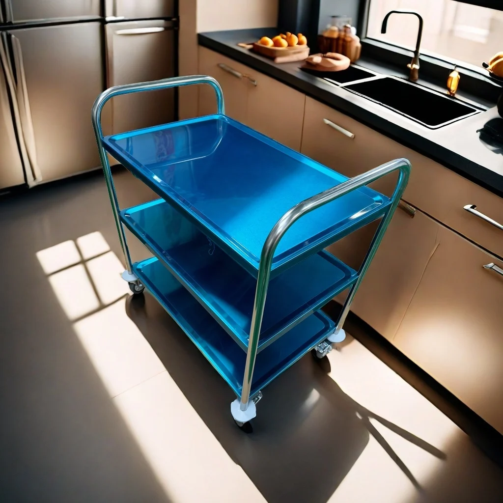 Commercial Stainless Steel Dish Cart with Clearing Bowl New Condition Kitchen Equipment for Hotels and Restaurants