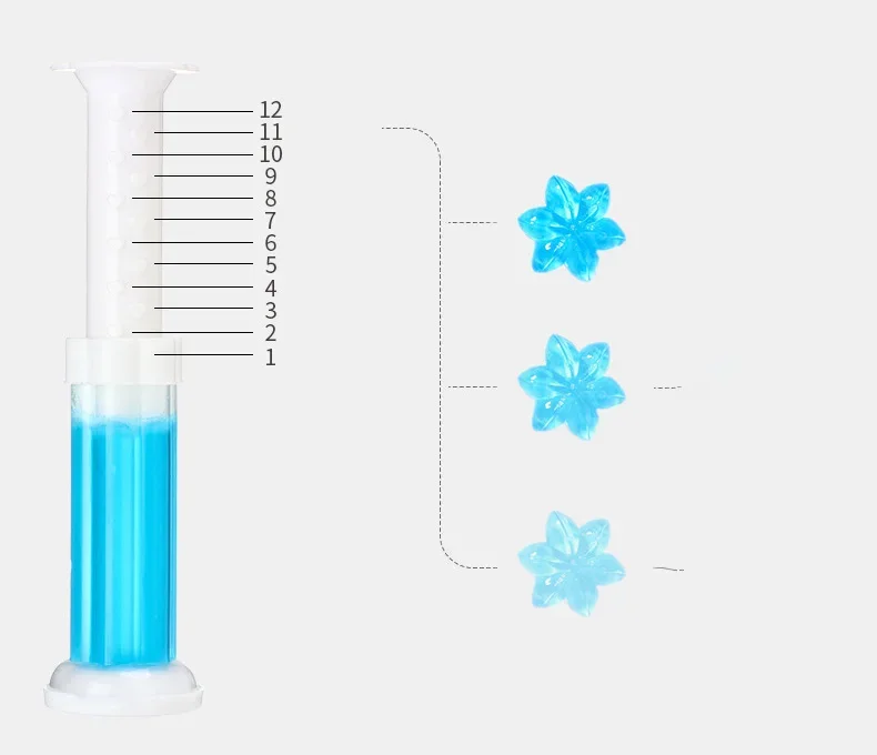 2024 Anti-odor Fresh Different Flower Fragrance Toilet Stamp Cleaner Gel