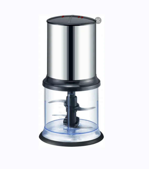 Food Chopper With 0.5L PC cup suitable for mincing and mixing meats, fruits and vegetables for easy and safe one-click operation