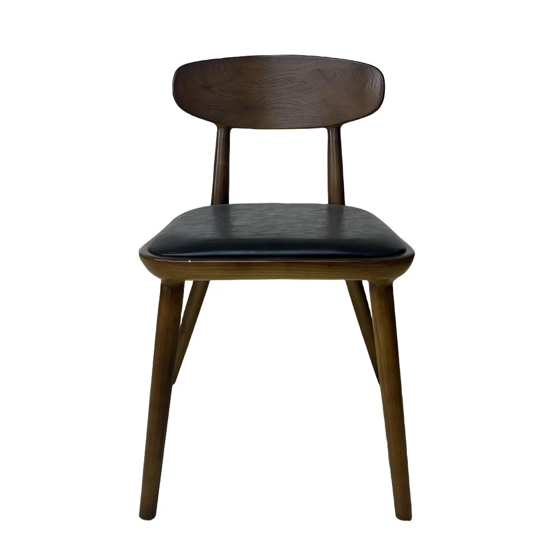 Leather Dining Stacking Chair with Metal Leg Modern Living Room Home Furniture Upholstered Side Sean Dix Copine Chair