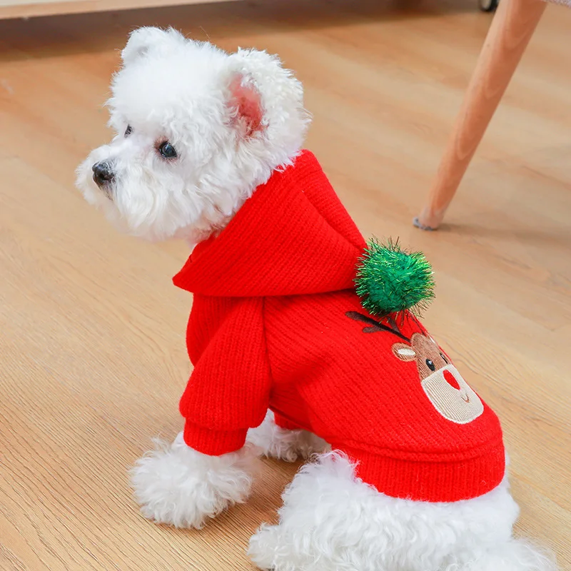 2022 Autumn/Winter New Pet Clothes Christmas New Year Warm Dog Cat Costume