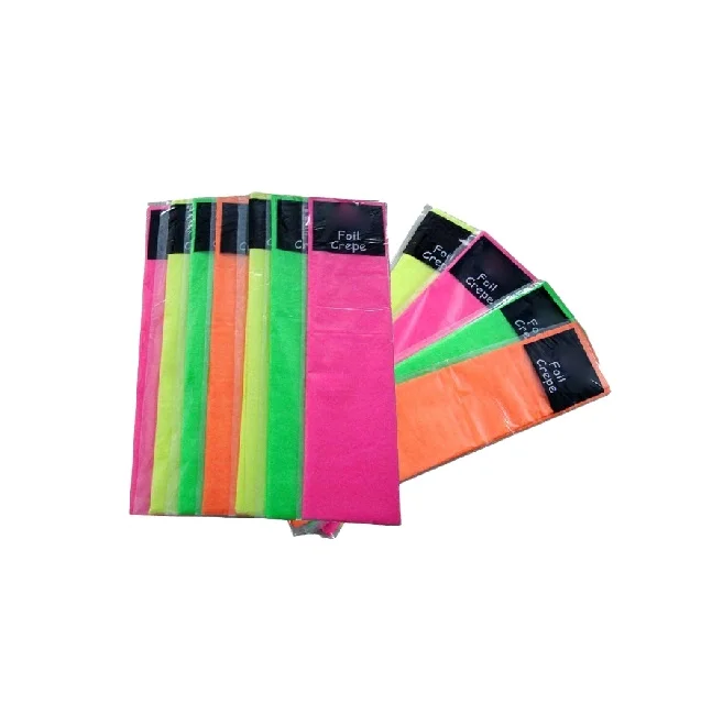 
fluorescent crepe tissue paper for arts & crafts 