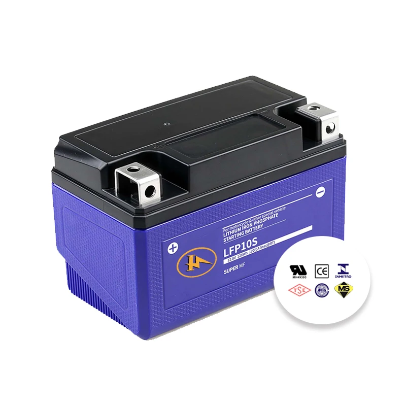 Ultra Safe Rechargeable18650 12V 6Ah Lifepo4 Motorcycle Starter Lithium Ion Battery