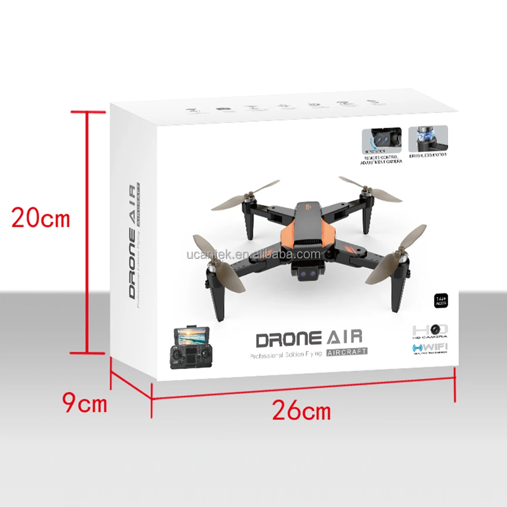 2.4G Obstacle Avoidance Optical Flow Aircraft Drone FPV Photography Brushless Folding RC Drones With Wi-Fi Camera 4K HD