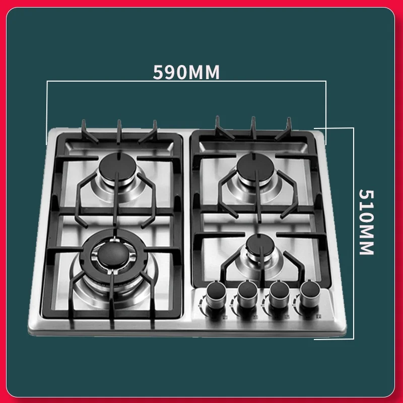 Manufacturer Cooking appliance 3 gas burner cooktops 24 inch estufa empotrable a gas de vidrio templado LPG/NG for sale