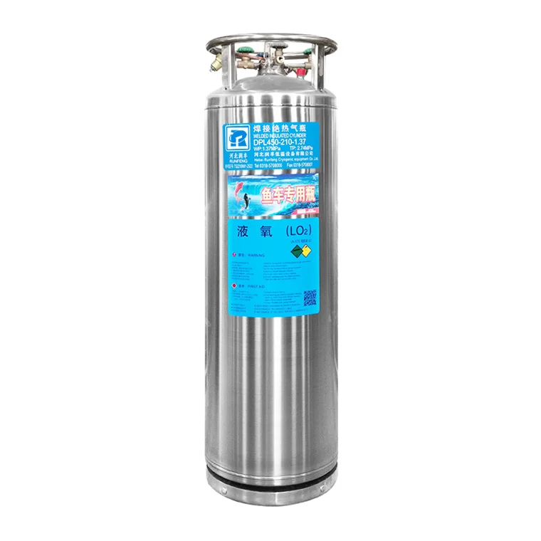 Chinese Factory Price Industrial Empty Stainless Steel Liquid Oxygen Gas Cylinder