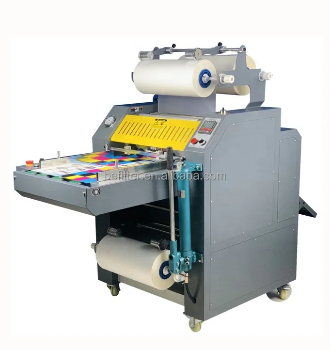 HP-520MFA Double side Hydraulic Heavy Duty Laminating Machine with automatic overlap &  cutter function