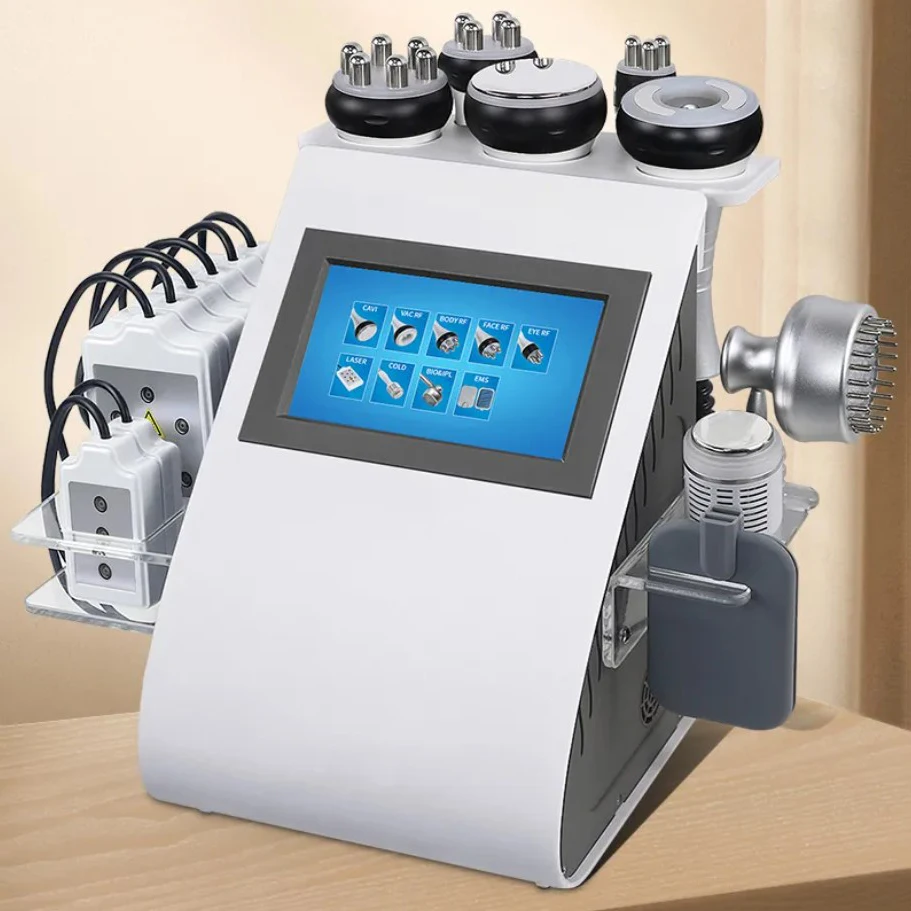 Discounted wholesale price 40k 80K lipo body slimming rf skin tightening fat Reduction machine 9 in 1 for facial and body