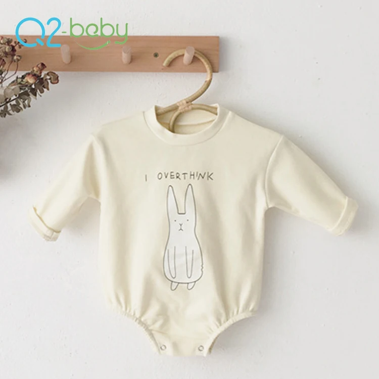 
Q2-baby Hot Selling Cotton Knitted Long Sleeve Newborn Baby Clothes Boy Girl Rompers 