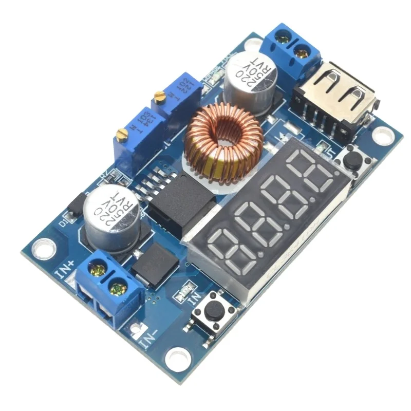 
XL4015 DC-DC 5A adjustable voltage constant current step-down power module voltage LED module 
