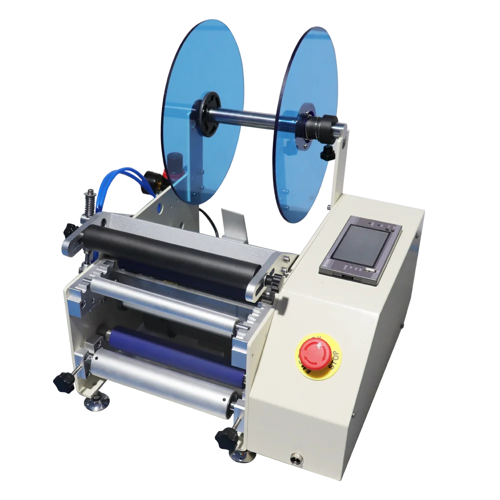 Manual Labeling Machine For Round Bottles Semi Automatic Labeling Machine Label Applicator