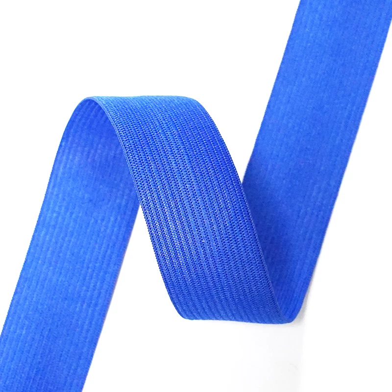 Customized Underwear With Elastic Straps Sofa Shoes White Flat Plain Crochet Material Nylon Latex Thread Knitted Elastic Band