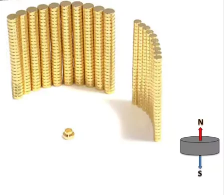N52 super strongc round disc bulk gold-plated permanent neodymium gold magnet powerful for gift box electronic products