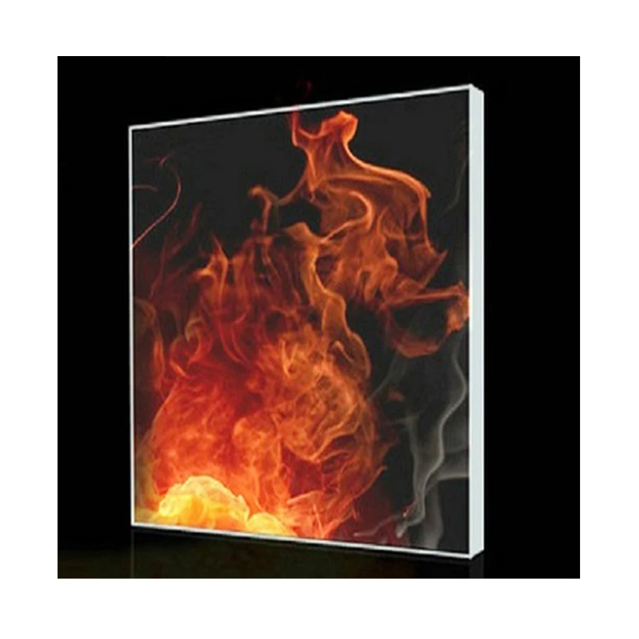 2Hour Fire Resistant Glass Customized Building Fireproof panels Ceramic Fire Rated Glass Sheet