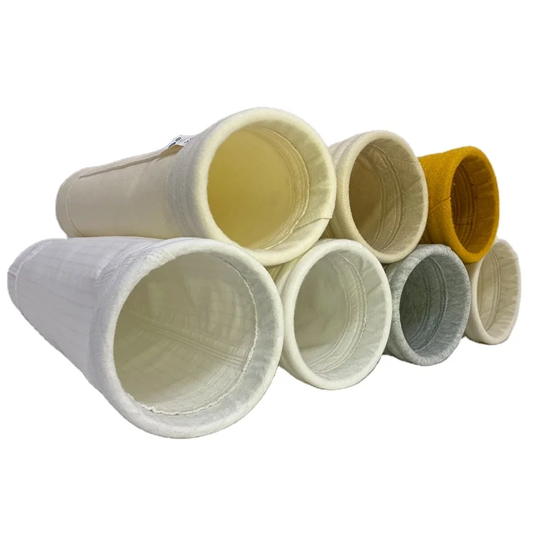Poliester material wholesale cement silo glass fiber iron smelting polyester dust filter bag for chemical industry