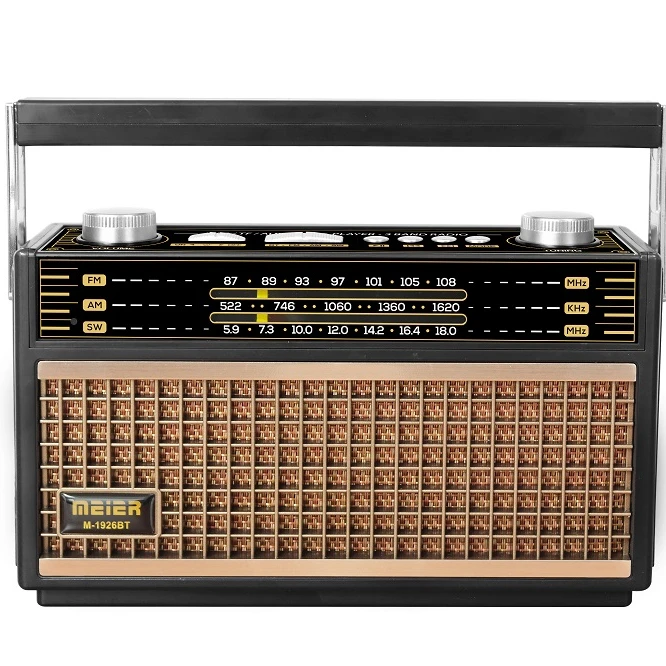 High quality  radio  rechargeable  usb tf music player fm am sw 3 band radio with BT  M-1926BT