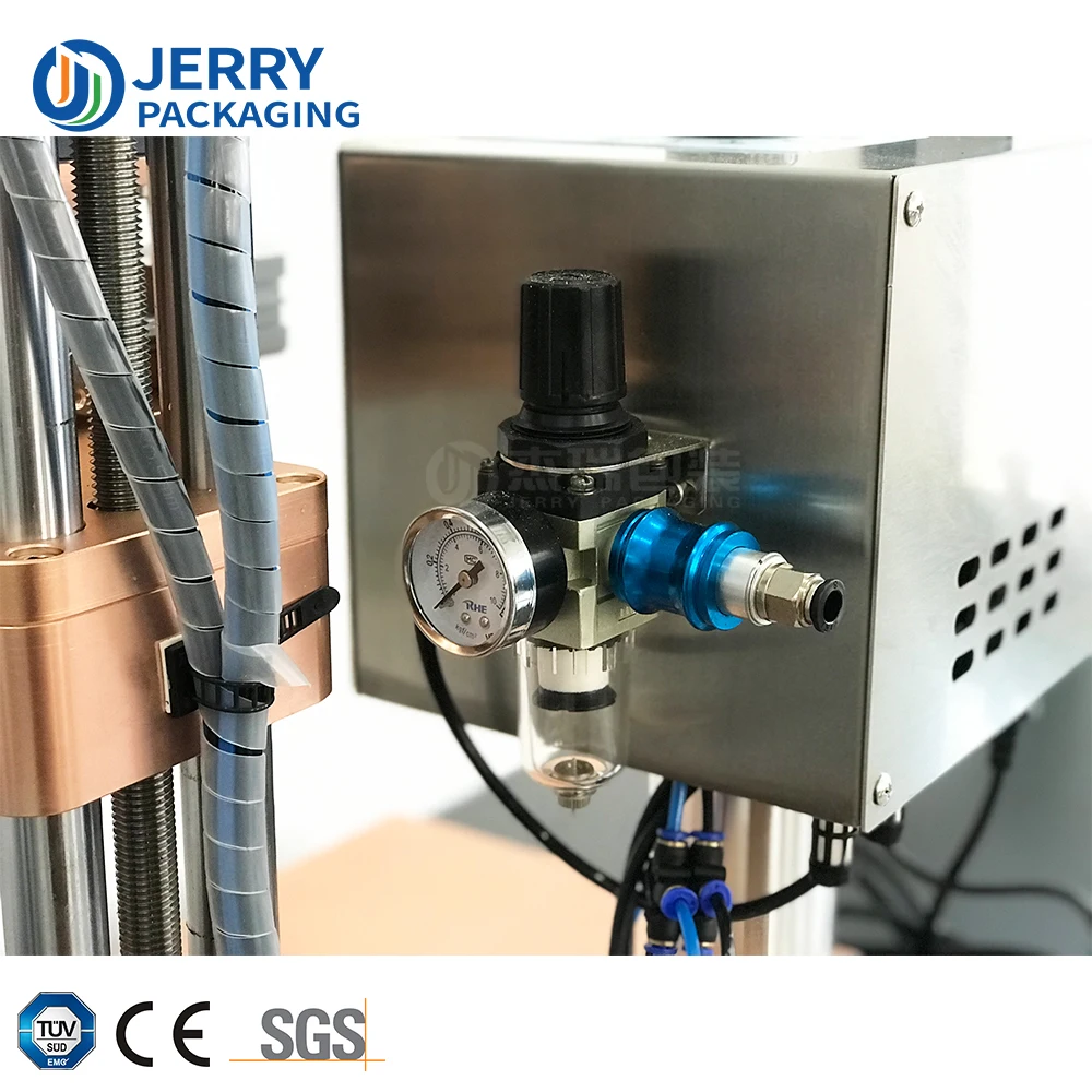 Semi Automatic Manual Spray Trigger Pump Dropper Tabletop Capping Machine Plastic Bottle Cap Machine in Stock