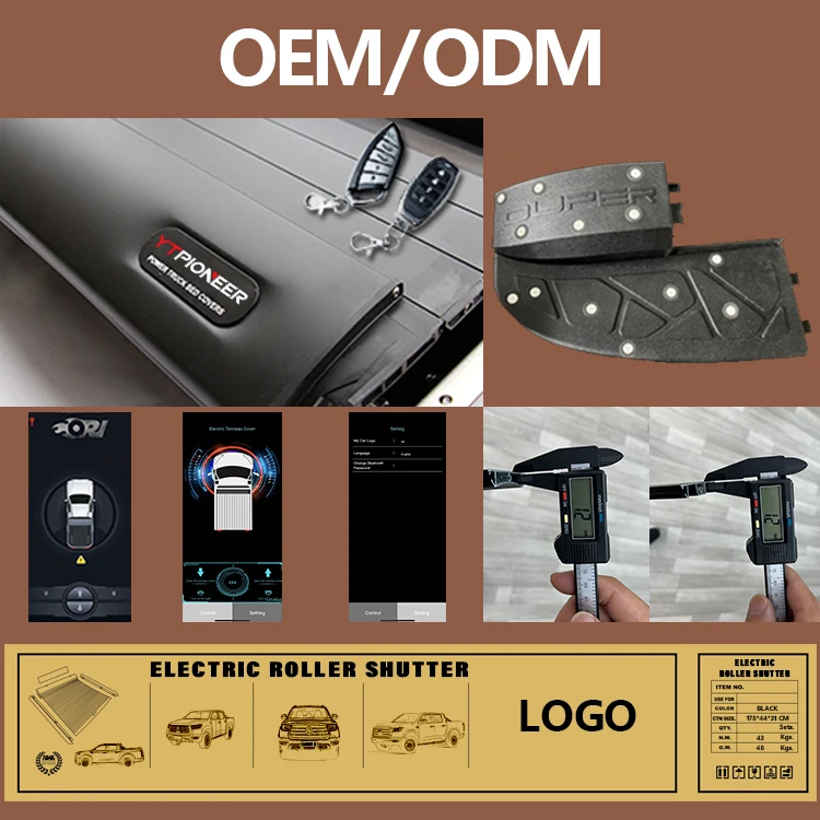 YTPIONNER Pickup Truck Accessories Aluminium Alloy Electric Manual Tonneau Cover Roller Lid For Mitsubishi L200/Triton