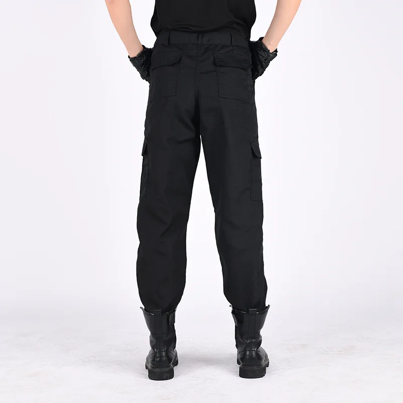 OEM wholesale factory cotton protective pants security guard cargo pants ripstop safety pants work