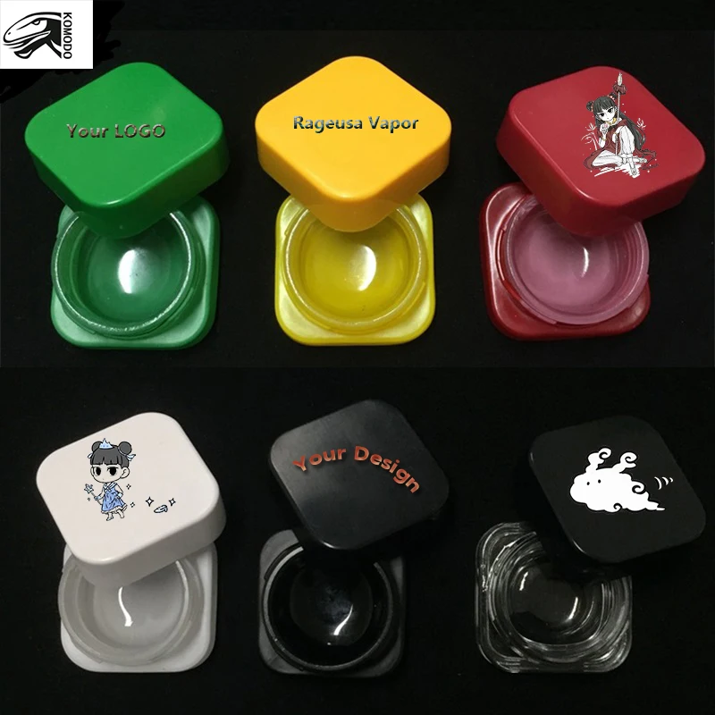 Komodo 5ml glass jar container with child proof for Thick Oil