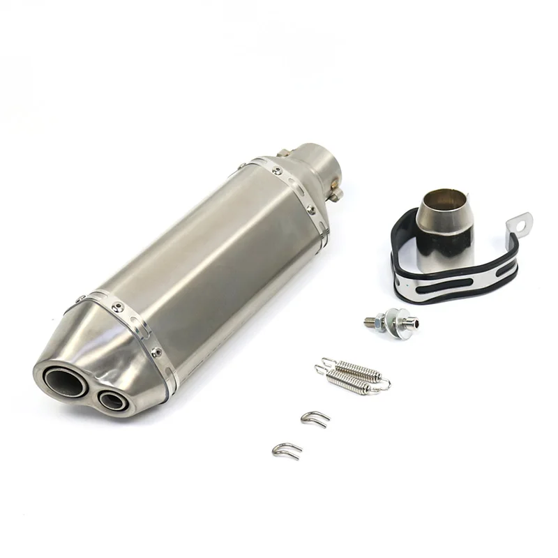 Universal 51mm Stainless steel motorcycle exhaust system For KTMS Yamaha Nmax Xmax Tmax