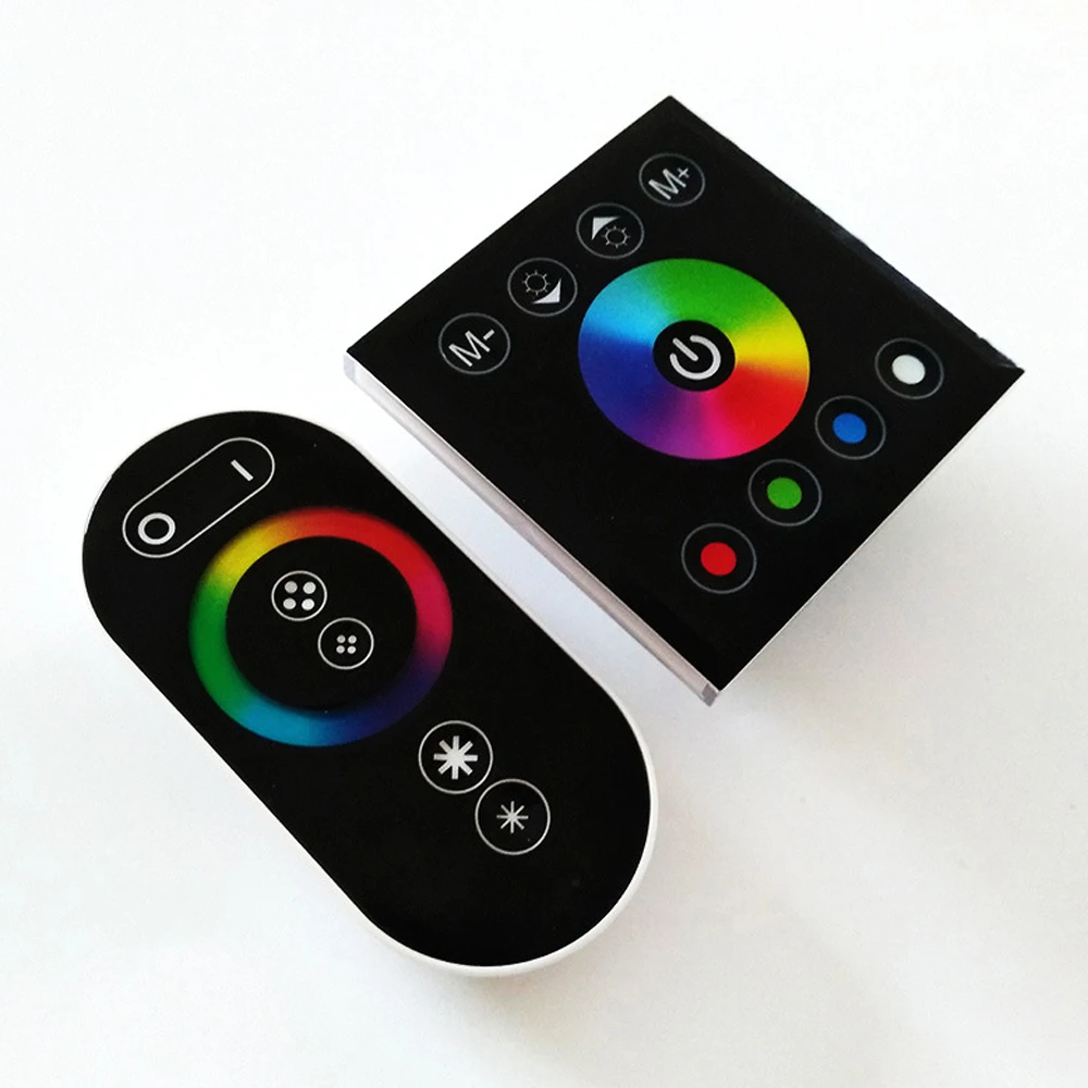 Беспроводной контроллер RGB RGBW, сенсорный контроллер с панелью управления светодиодами, 12 В, 24 В постоянного тока