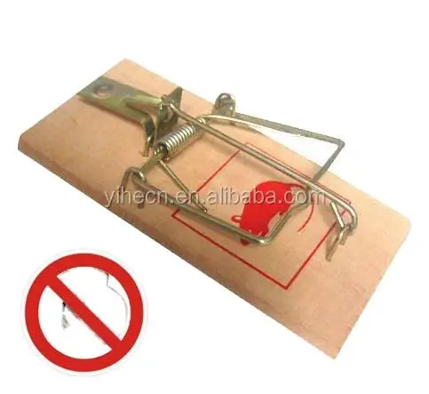 Trigger strong spring wooden mousetrap rodent killer large metal trap rodent pest control animal control daily use