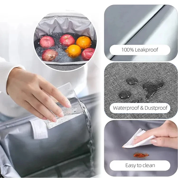 Wholesale Promotional Collapsible Waterproof Leakproof Insulated Picnic Collapsible Cooling Bag Custom Lunch Tote Cooler Bag