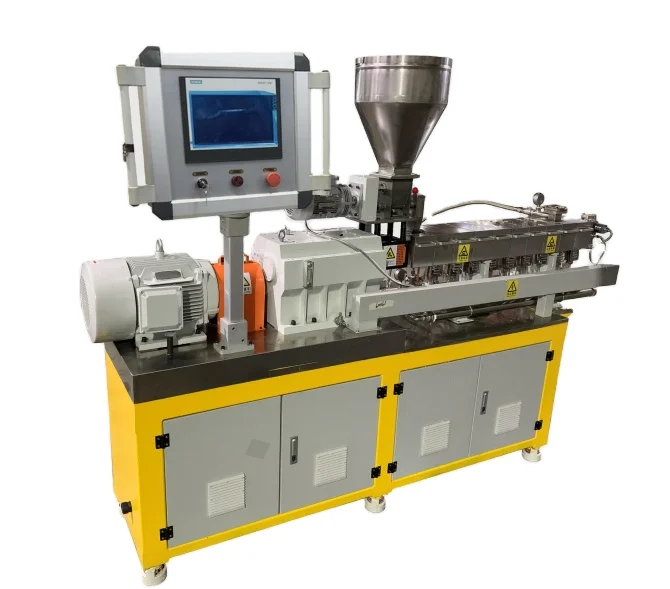 CHT-20 20 мм небольшие лабораторные пластиковые экструдер для аппарат для смешивания Пластмассовых Гранул гранулы с водяным охлаждением нитка гранулятор