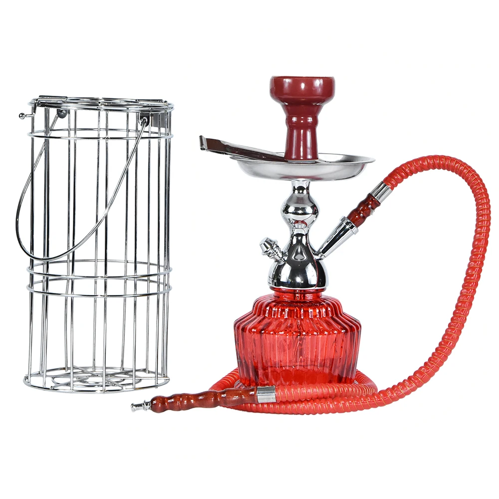 Hot sale factory good quality aluminum Mya hookah shisha nargile zinc alloy chicha with cage in stock