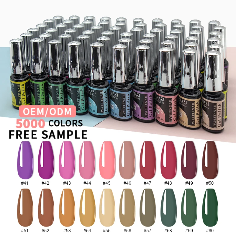 KOUMAZI Новый горячая Распродажа 90 цветов гель OEM/ODM частная марка гель для ногтей УФ гель лак цвета ногтей бесплатный образец