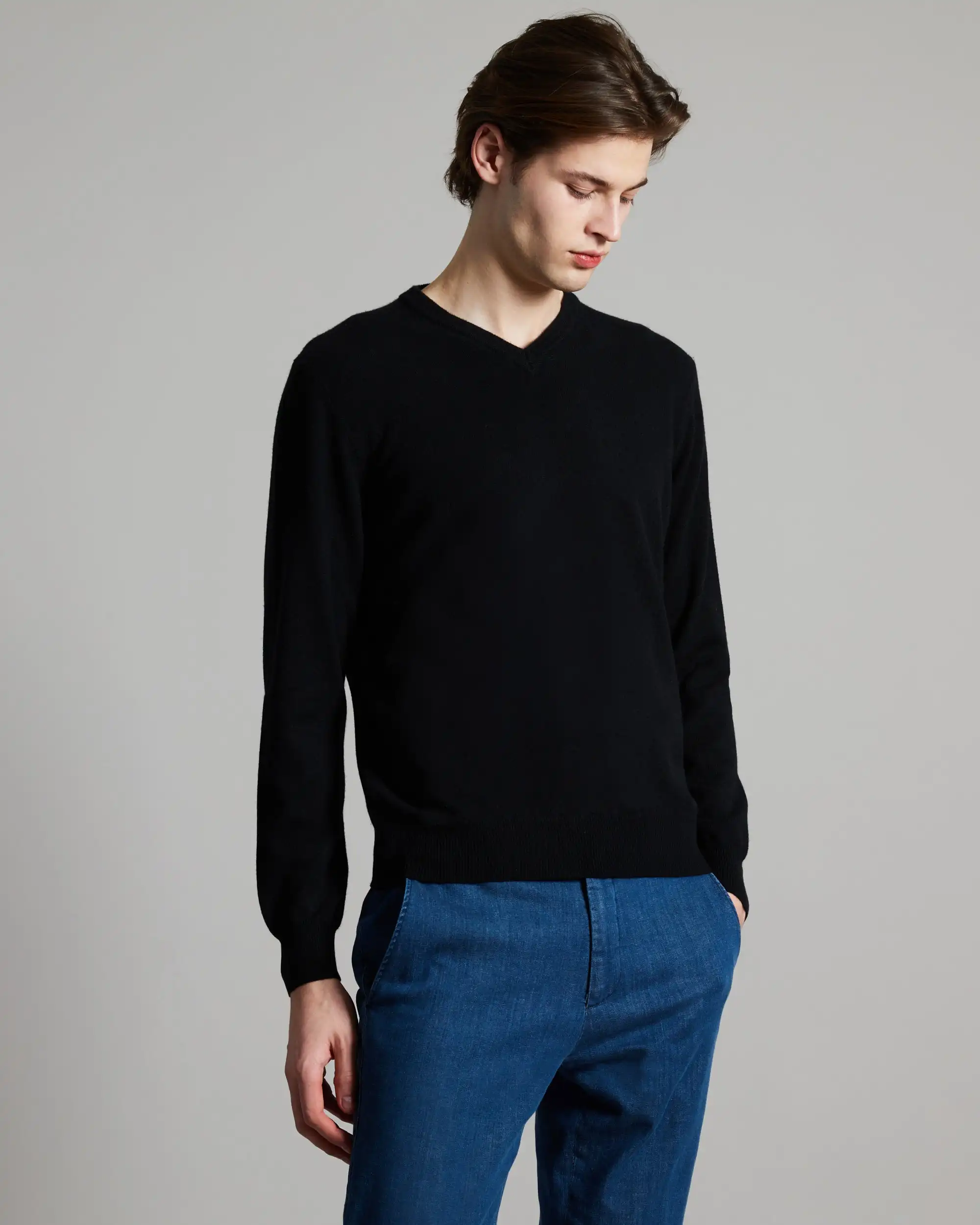 OEM&ODM Manufacturer Guaranteed Quality Proper Price GCS Autumn Winter Wool Cashmere Sweater For Men