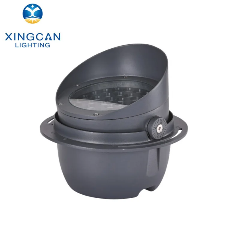 Led rgbw adjustable  circular inground lighting 12W outdoor projector lamp Led flood Lights