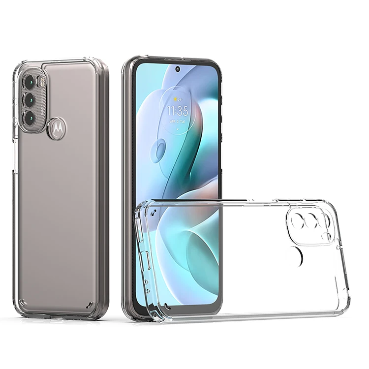 Phone Case For Motorola Moto G41 E32 4g G52 G51 Mobile Phone Transparent Clear TPU 1.5MM Acrylic Cover mobile phone accessories