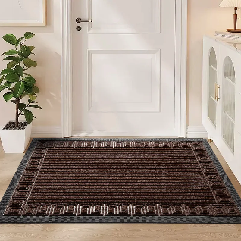 Домашние Входные Коврики Нескользящие и грязеустойчивые простые дверные коврики для удаления пыли