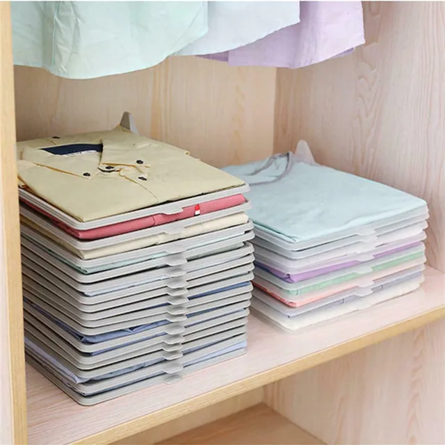 Portable Anti-Wrinkle Storage Racks T Shirt Clothes Folding Board