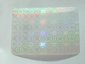 Custom PET Material glitter laminating film card hologram lamination film laser holographic overlays for protecting PVC card