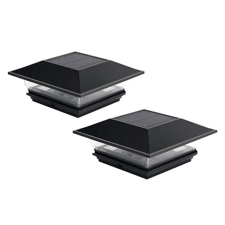 5x5 дворовая палуба виниловый забор пост лампа IP44 Водонепроницаемый охранный светодио дный столб ворот фонарный с солнечной батареей сад на открытом воздухе