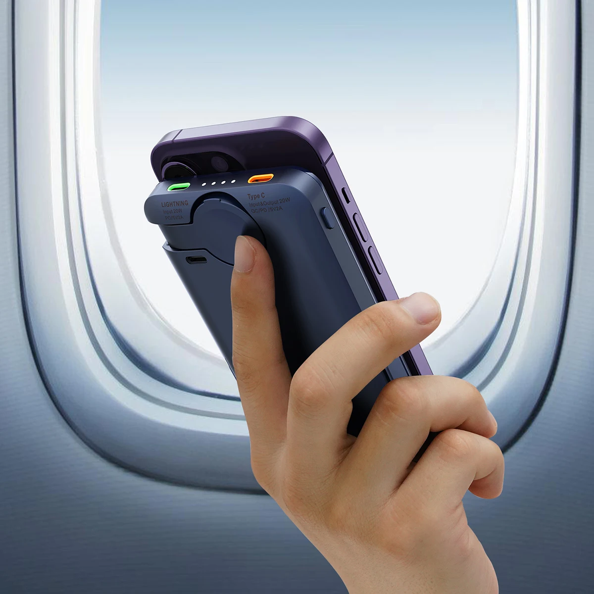 Power Bank Stand 10000mAh Portable Slim Wireless Mini Mobile Phone Fast Charger for Customizable Logo Accept Customization